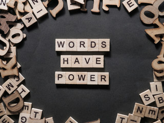 Words Have Power, Motivational Words Quotes Concept