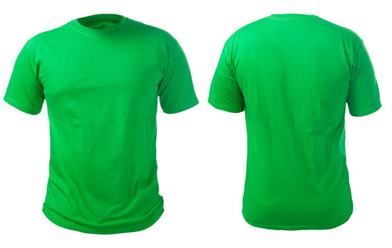 Blank Tshirts Stock Photo - Download Image Now - T-Shirt, Green