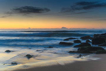 Fototapeta na wymiar Dawn at the Seaside Seascape