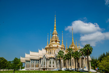 Naklejka premium Non Kum Temple or Wat Luang Pho To Located on Mittraphap Road, Sikhio District.