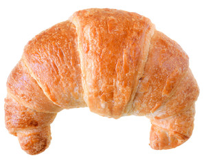 French pastry croissant isolated