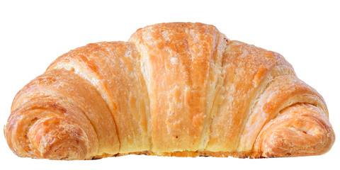 French pastry croissant isolated