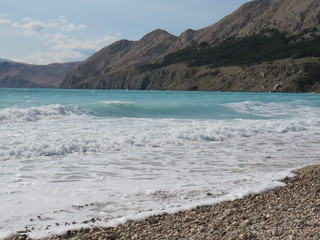 Bora an der Adria auf Krk