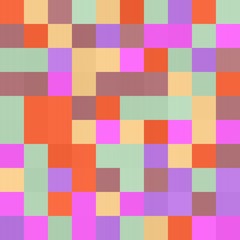 abstract colorful seamless geometric texture background with 100 rectangular squares in mosaic pattern. can be used for clothes fabric garment fashion graphic or concept design.