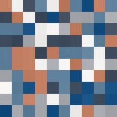 abstract colorful seamless geometric texture background with 100 rectangular squares in mosaic pattern. can be used for clothes fabric garment fashion graphic or concept design.