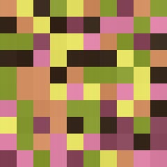abstract colorful seamless geometric texture background with 100 rectangular squares in mosaic pattern. can be used for clothes fabric garment fashion graphic or concept design.