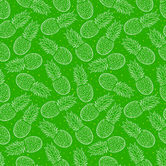 Cute background of pineapples