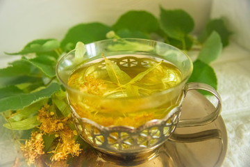 Tea with linden.