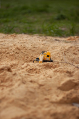 on sand