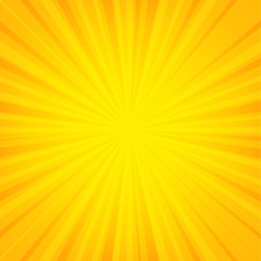 Orange Sunburst Banner