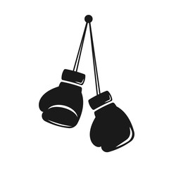 Boxing gloves icon. Boxing symbol. Linear style sign for mobile concept and web design. Box gloves symbol logo illustration.