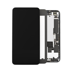 Smartphone in the open state Illustration of smartphone components isolated on white background 3d render without shadow