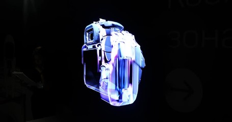 3-D projection of the digital camera and the smart-watch. - Powered by Adobe