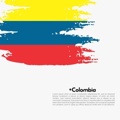 grunge texture national flag Design vector template 