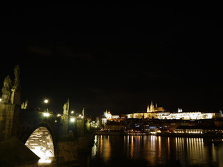 Obraz premium Prague at night