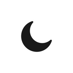 Obraz na płótnie Canvas Moon icon. Crescent icon illustration isolated sign symbol.