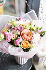  bouquet of flowers in the floristry shop wedding salon