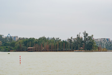 Naklejka premium Landscapes, mountains around Seven-star Crags Scenic Area