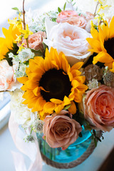  bouquet of flowers in the floristry shop wedding salon