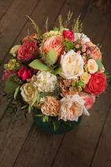 bouquet of flowers in the floristry shop wedding salon