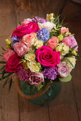 bouquet of flowers in the floristry shop wedding salon