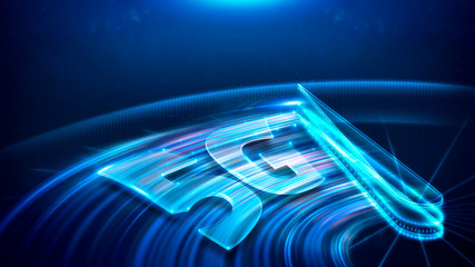 5G technology, Speed technology, communication network concept.