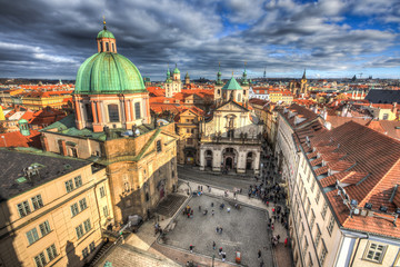 Obraz premium Aerial view of the Old Town architecture