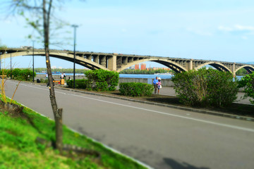 Bridge over the Yenisei River