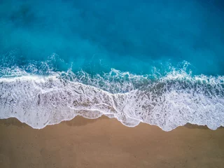 Foto op Canvas Drone view of Kathisma beach © Netfalls