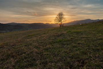 Zachód Słońca, Beskid Sądecki