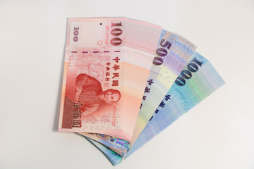 Cash, Taiwan currency,NTD, money, Taiwan Coin, Taiwan money.