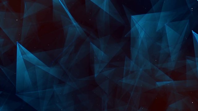 Waving geometric polygon mir shapes with dots for connection, web, network, Hi- Tech, communication projects. Motion Graphic background animation texture backdrop.