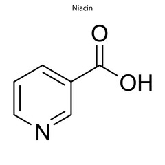 Skeletal formula of molecule.