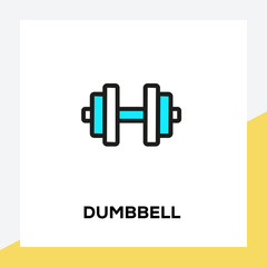 DUMBBELL LINE ICON SET