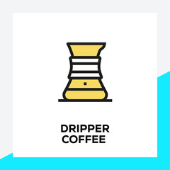 DRIPPIER COFFEE LINE ICON SET