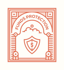 FUNDS PROTECTION ICON CONCEPT