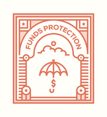 FUNDS PROTECTION ICON CONCEPT