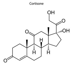 Skeletal formula Steroid molecule.