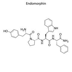 Skeletal formula of chemical molecule.