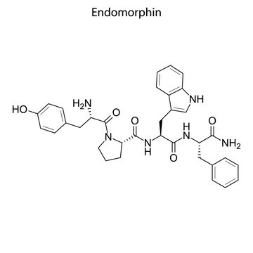 Skeletal Formula Of Chemical Molecule.