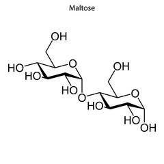Skeletal formula of chemical molecule.