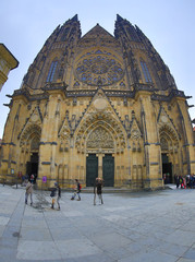 A view of  Impressive Cathedral of Saint Vita Prague