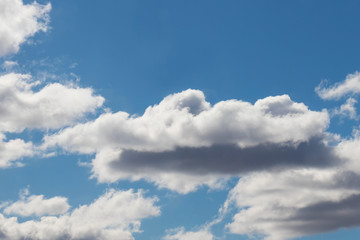 Naklejka premium Blue sky with white clouds.
