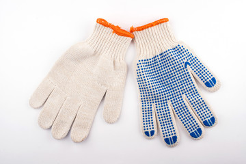 gloves for work. gloves close up. hand protection