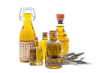 virgin olive oil isolated