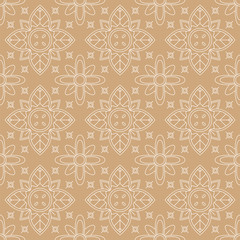 Seamless floral pattern, elegant and repeatable tiles