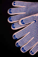gloves for work. gloves close up. hand protection