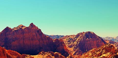 Mars landscape, 3d render of imaginary mars planet terrain, science fiction illustration.