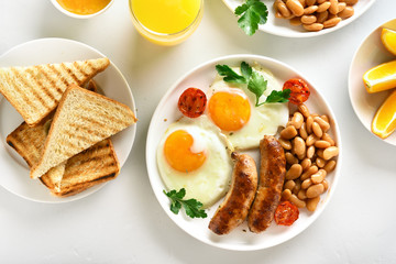 Breakfast on plate