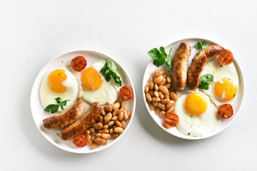 Breakfast on plate